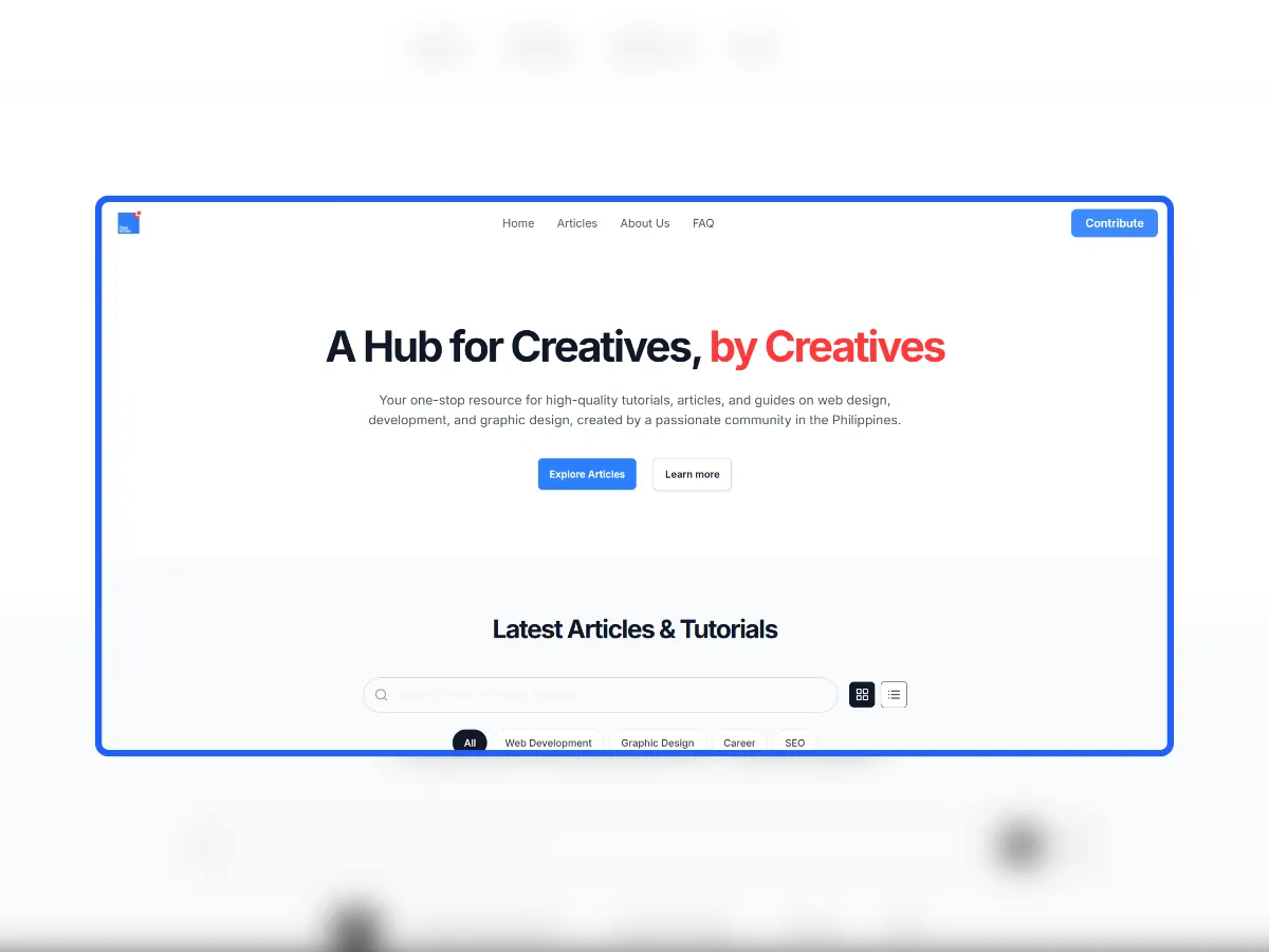 Screenshot of the Pixel & Fuse article website