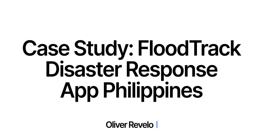Case Study: FloodTrack - A Community-Driven Flood Monitoring and Assistance Platform