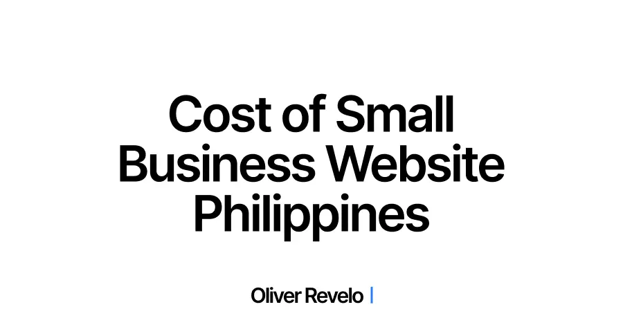 What is the Average Cost of a Small Business Website in the Philippines?