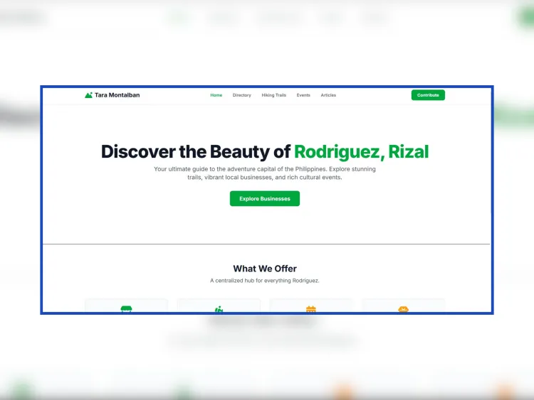 Case Study: Tara, Montalban! - A Local Tourism and Community Hub